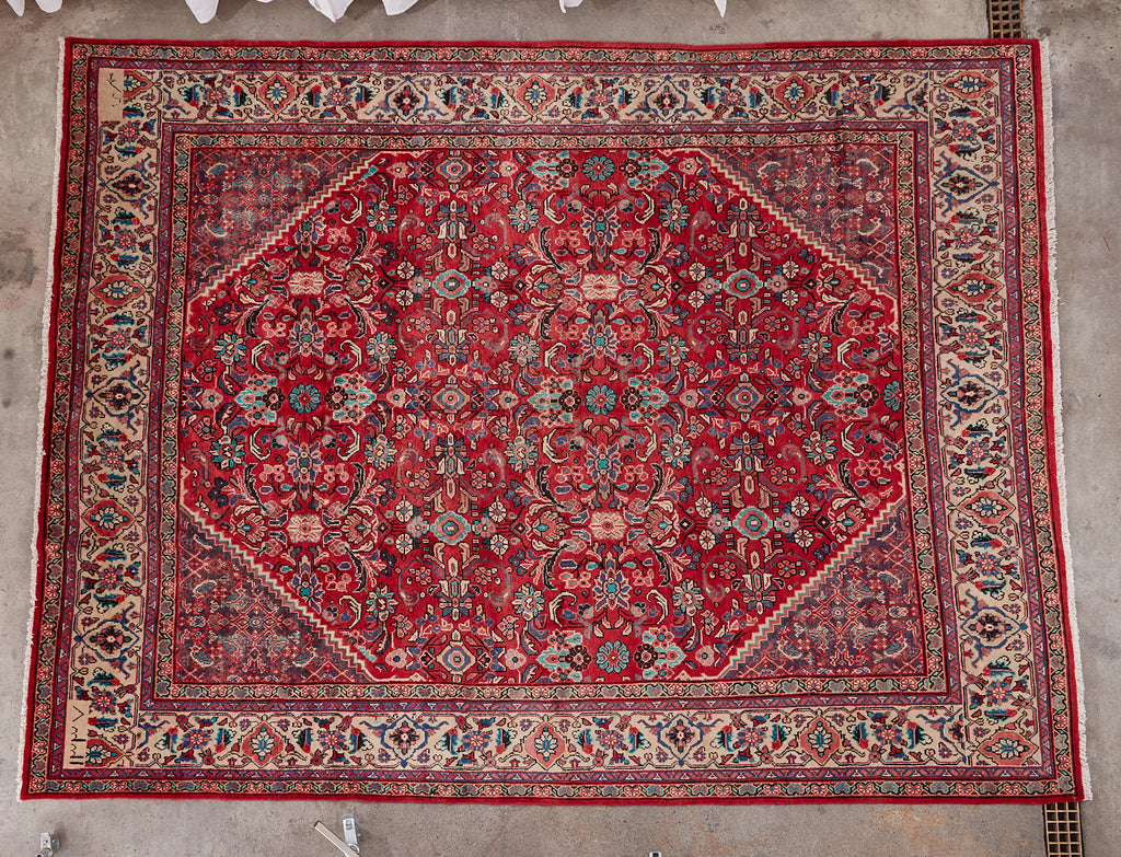 Antique Mahal Rug Signed and Dated 1919