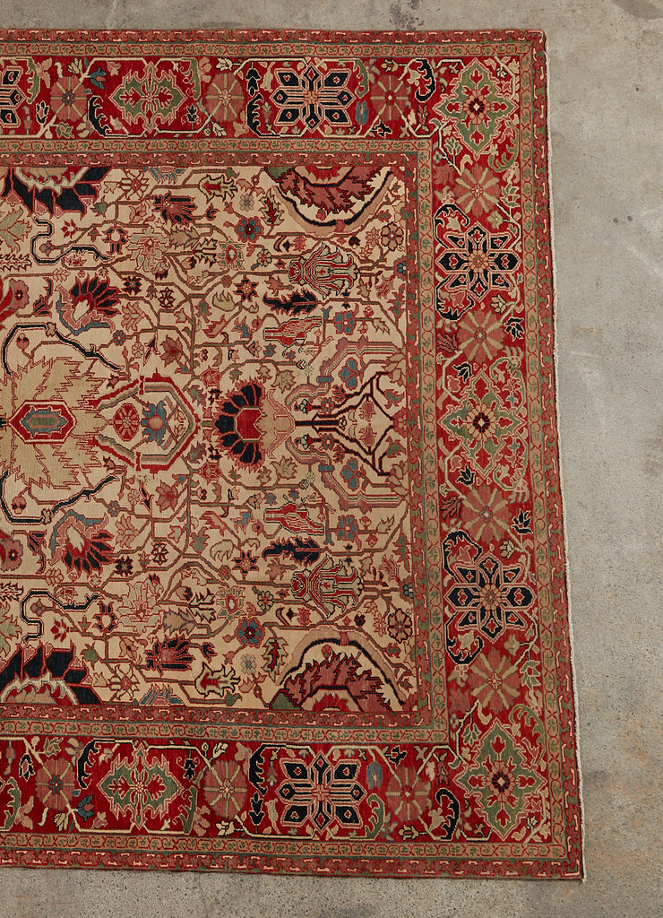 Azeri Persian Heriz Serapi Style Wool Rug