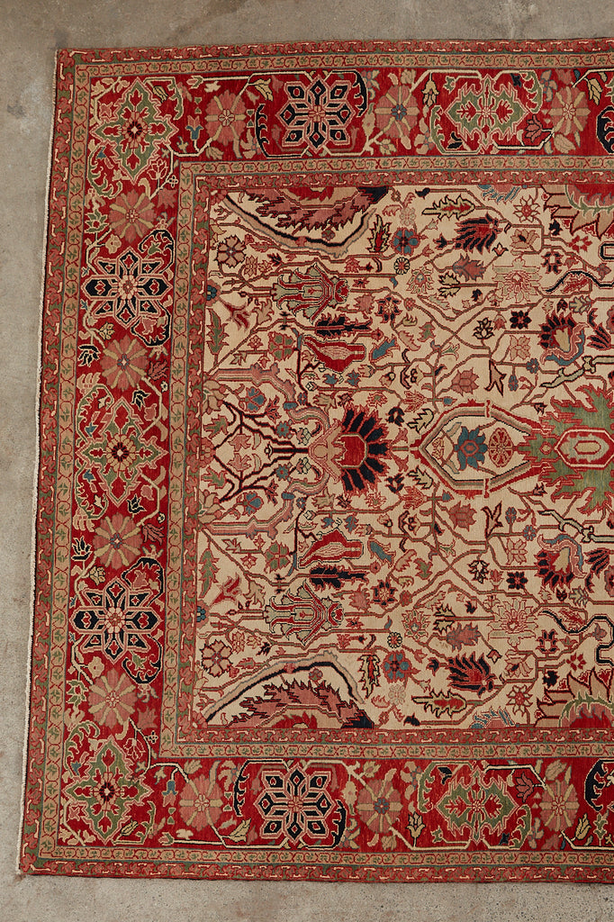 Azeri Persian Heriz Serapi Style Wool Rug