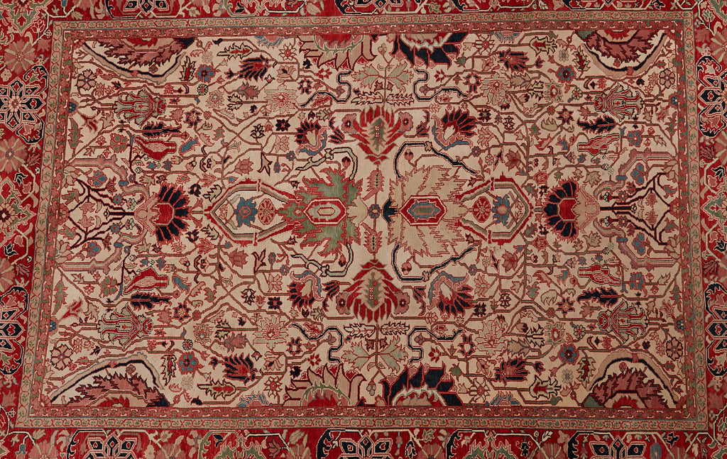 Azeri Persian Heriz Serapi Style Wool Rug