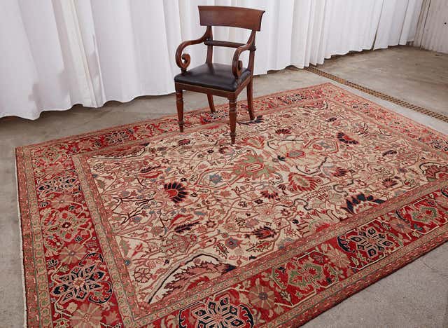 Azeri Persian Heriz Serapi Style Wool Rug