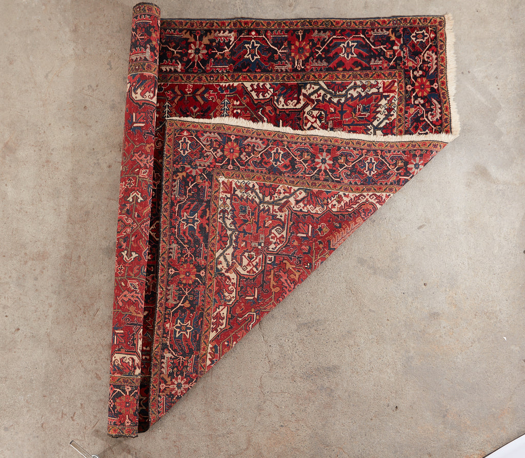 Antique Persian Heriz Serapi Style Rug