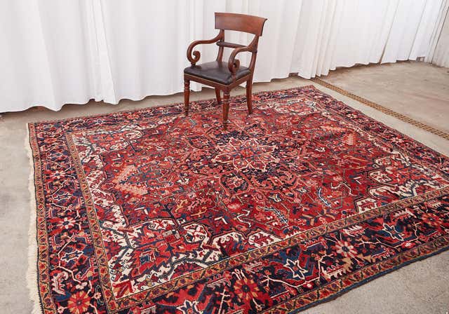 Antique Persian Heriz Serapi Style Rug