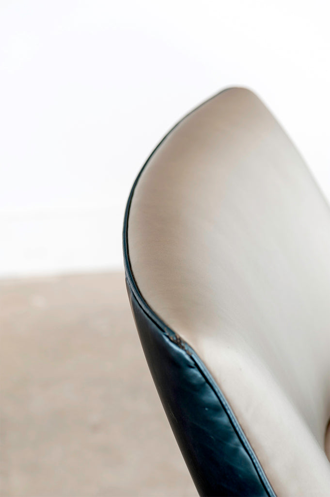 Pair of Jen Risom for Ralph Pucci Metallic Space Age A-Chairs