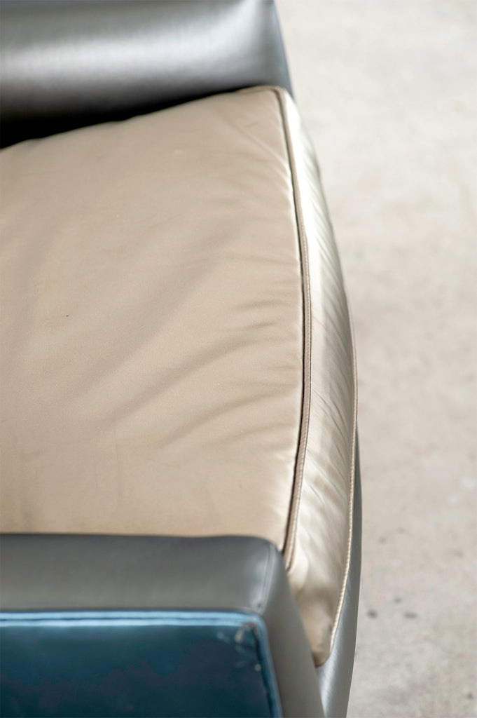 Pair of Jen Risom for Ralph Pucci Metallic Space Age A-Chairs