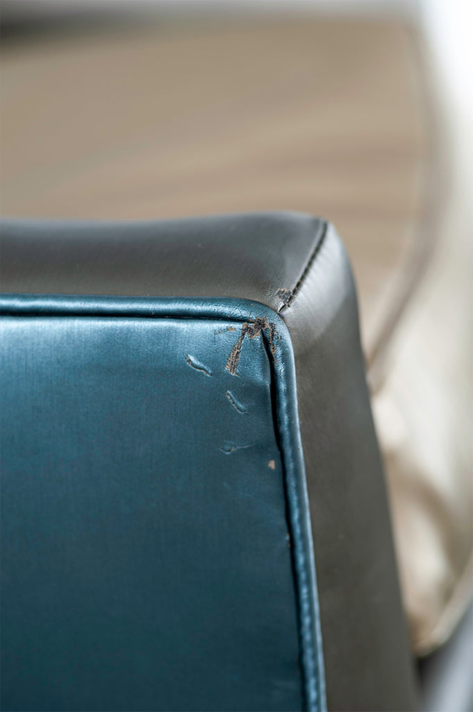 Pair of Jen Risom for Ralph Pucci Metallic Space Age A-Chairs