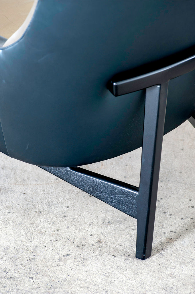 Pair of Jen Risom for Ralph Pucci Metallic Space Age A-Chairs