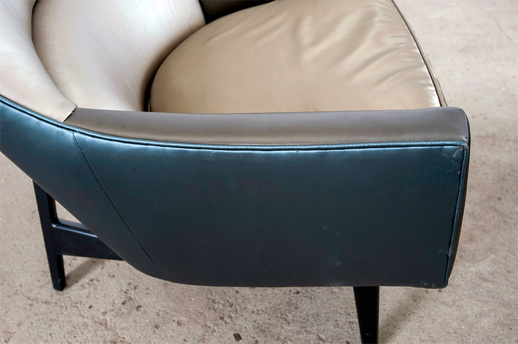 Pair of Jen Risom for Ralph Pucci Metallic Space Age A-Chairs