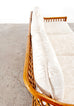 Mid Century Italian Organic Modern Bamboo Rattan Sofa Settee