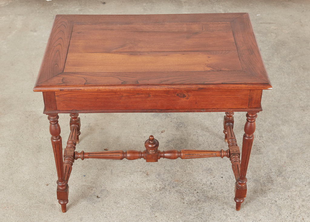 19th Century French Provincial Fruitwood Writing Table Desk