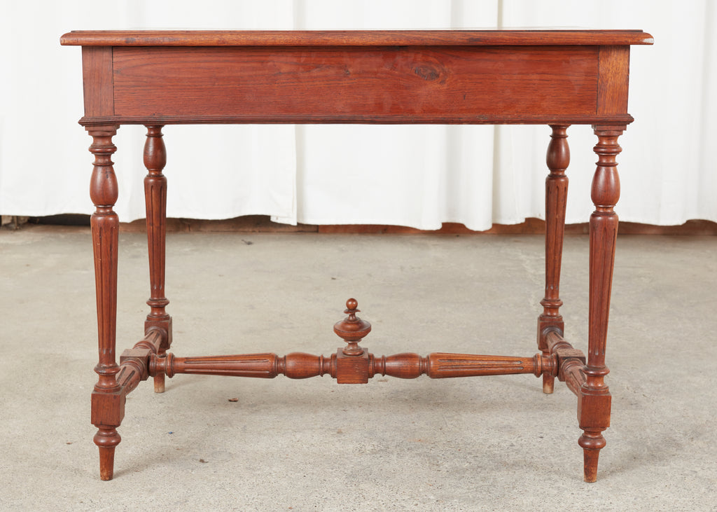 19th Century French Provincial Fruitwood Writing Table Desk