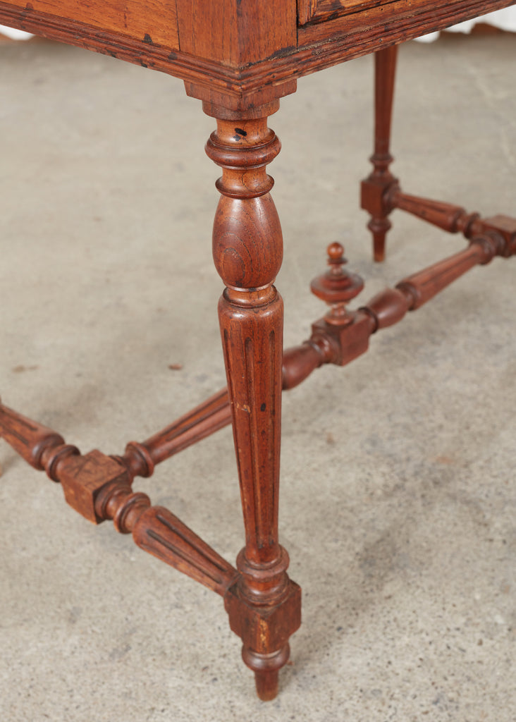 19th Century French Provincial Fruitwood Writing Table Desk