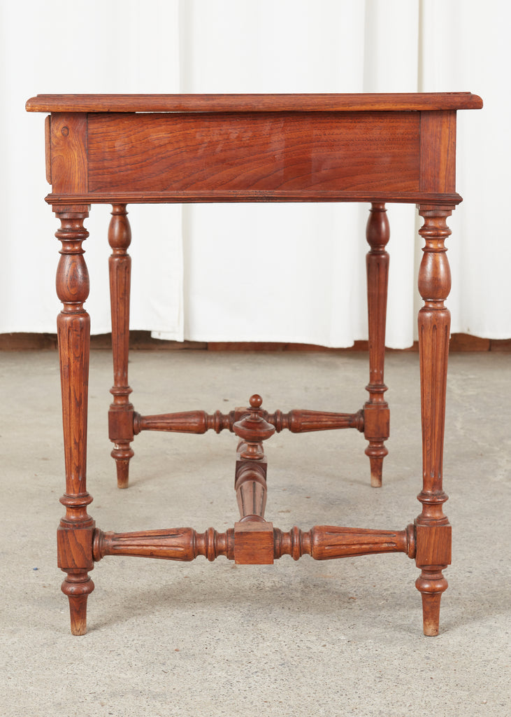 19th Century French Provincial Fruitwood Writing Table Desk