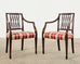 Set of Ten Neoclassical English Regency Style Mahogany Dining chairs