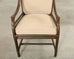 Set of Ten McGuire Bronzed Rattan Target Dining Chairs