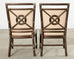 Set of Ten McGuire Bronzed Rattan Target Dining Chairs