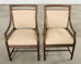 Set of Ten McGuire Bronzed Rattan Target Dining Chairs