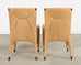 Set of Ten Bill Sofield McGuire Danish Cord Cocoon Dining Chairs