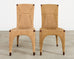 Set of Ten Bill Sofield McGuire Danish Cord Cocoon Dining Chairs