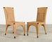 Set of Ten Bill Sofield McGuire Danish Cord Cocoon Dining Chairs