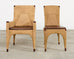 Set of Ten Bill Sofield McGuire Danish Cord Cocoon Dining Chairs