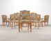 Set of Ten Minton-Spidell Rizzoli Regency Style Dining Armchairs