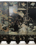 Chinese Kuancai Ten Panel Coromandel Screen Mythical Landscape