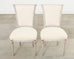 Set of Twelve Louis XVI Gustavian Style Painted Dining Chairs