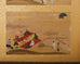 19th Century Japanese Meiji Four Panel Screen Festival Scenes