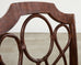 Set of Eighteen Organic Modern Rattan Leather Dining Chairs