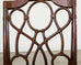 Set of Eighteen Organic Modern Rattan Leather Dining Chairs