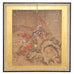 18th C. Japanese Edo Two-Panel Screen Pheasants Floral Landscape