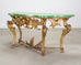 18th Century Italian Rococo Carved Giltwood Console Table