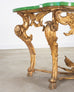 18th Century Italian Rococo Carved Giltwood Console Table