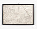 Framed Map of Paris After Michel-Étienne Turgot 1739 20 Panels