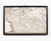 Framed Map of Paris After Michel-Étienne Turgot 1739 20 Panels