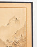 Japanese Meiji Two-Panel Screen Chinese Country Winter Landscape