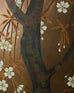 Japanese Showa Two Panel Screen Flowering Cherry by River