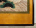 Japanese Showa Period Mounted Screen Manchurian Cranes With Pines