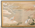 Japanese Showa Two Panel Screen Ducks in Winter Landscape