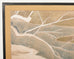 Japanese Showa Two Panel Screen Ducks in Winter Landscape