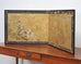 Japanese Edo Two-Panel Gilt Screen Birds Chrysanthemums 6 Ft