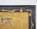 Japanese Edo Two-Panel Gilt Screen Birds Chrysanthemums 6 Ft