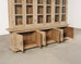 Country French Bleached Oak Bookcase Bibliotheque Cabinet 8 Ft