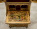 19th Century Venetian Lacquer Painted Secretary Bookcase Desk