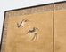 Japanese Showa Two Panel Screen Songbirds Amid Flowers