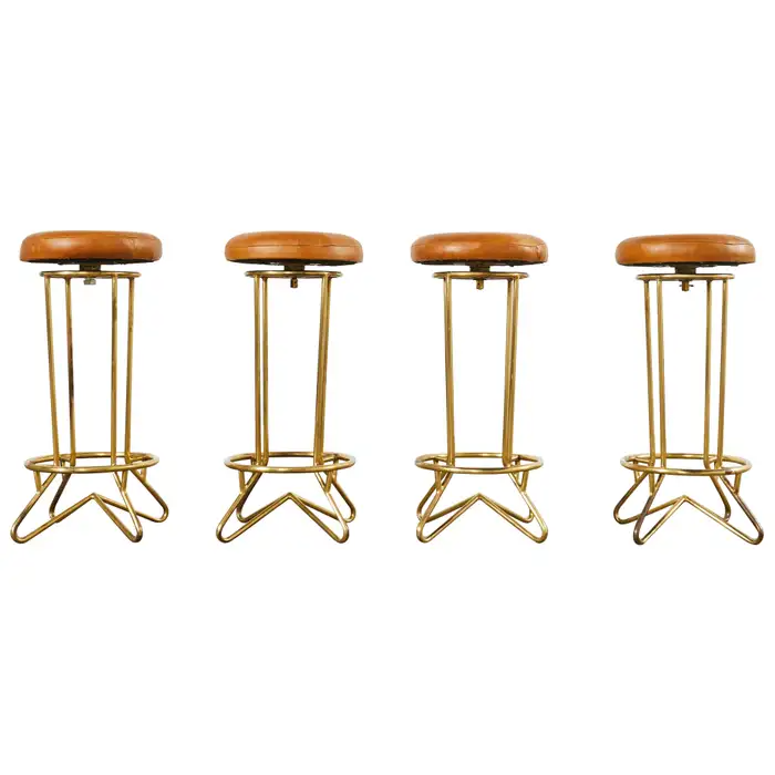 Brass swivel bar cheap stools