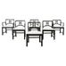 Set of Six Michael Taylor for Baker Dining Chairs with Bouclé