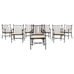 Set of Eight Michael Taylor Montecito Garden Dining Armchairs