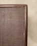 Nest of Three McGuire Rattan Cane Raffia and Oak Side Tables